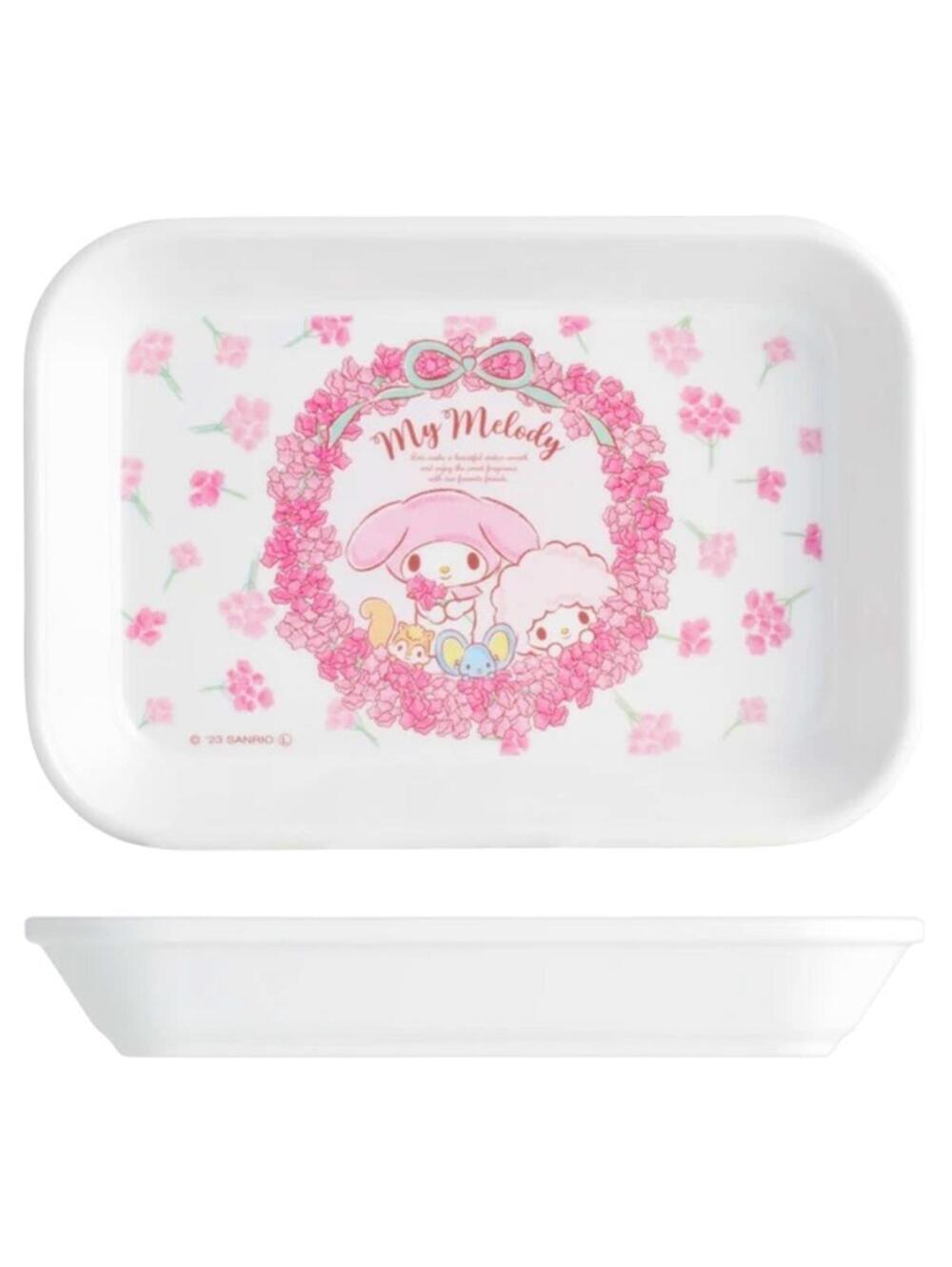 Sanrio My Melody Small Trinket Tray Dish 6”Sweet Piano Jewelry Holder Kawaii